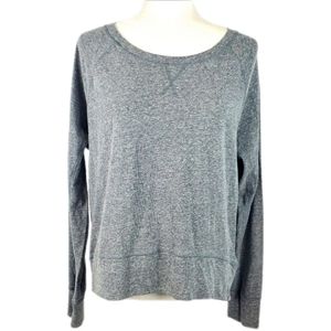 Champion Basic Gray Long Sleeve T Shirt Large